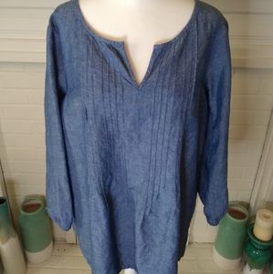 Talbots linen/cotton blend tunic